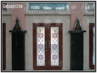 pintu kaca patri masjid